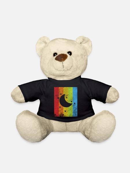 Regenbogenfahne - Teddy - Schwarz