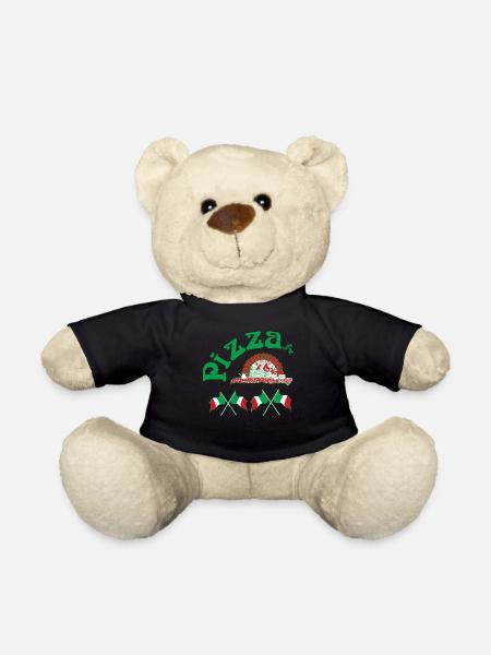 Pizza Pizza Pizzaiolo boîte de pizza Cadeau Drôle - Nounours - noir