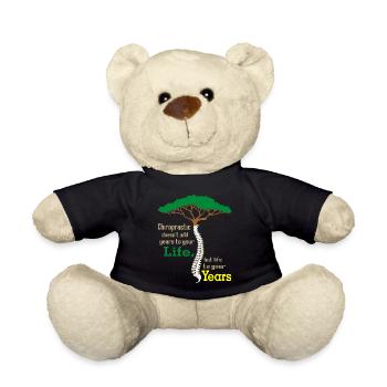 Wachsendes Baum Motiv mit Wirbeldesign - Teddy - Schwarz - Vorne