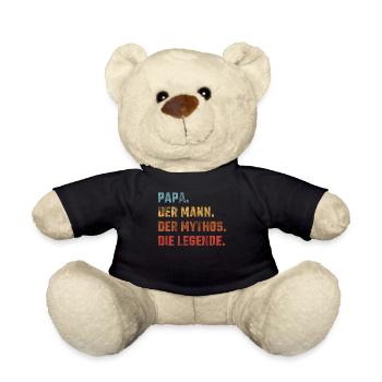 Father. The man. The myth. The legend. - Teddy Bear - black - Front