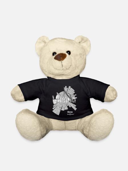Vienna Map - Teddy Bear - black