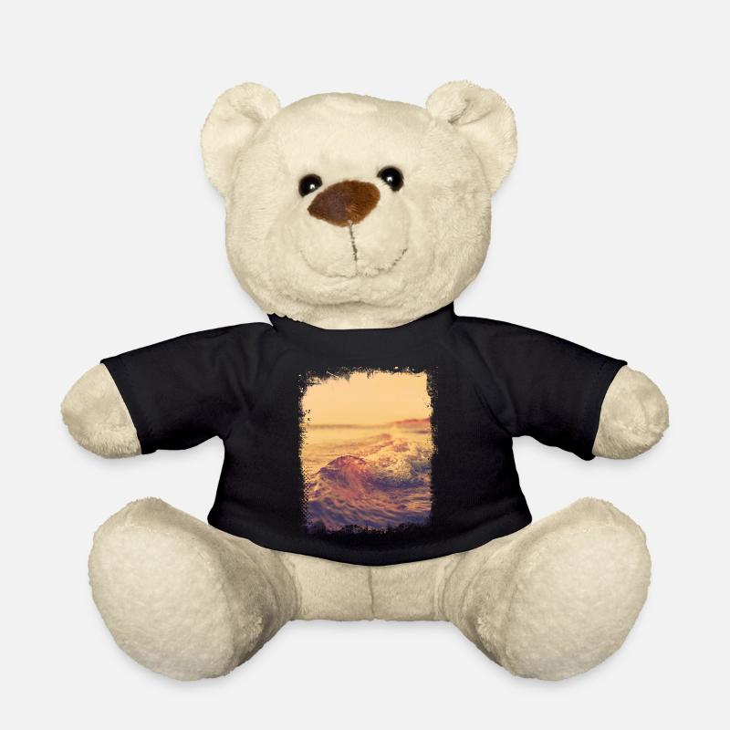Flat wave in the sunshine - Teddy Bear - black