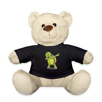 Funny dabbing turtle design perfect gift for men - Teddy Bear - black - Front