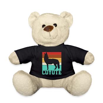 Coyote Coyote Coyote - Teddy Bear - black - Front