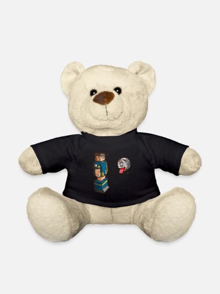 Tischfußball Geschenk - Teddy - Schwarz