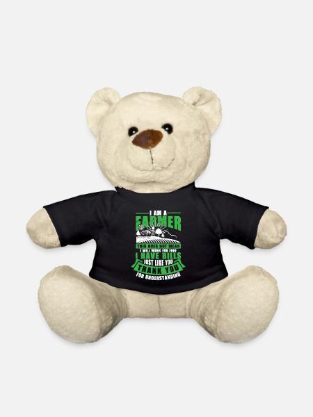 Ich bin ein Landwirt mit Rechnungen wie du auch - Teddy - Schwarz