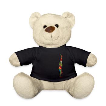 Handstand bunt marmoriert - Teddy - Schwarz - Vorne