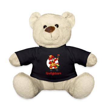 Feuerwehr Einhorn - Teddy - Schwarz - Vorne