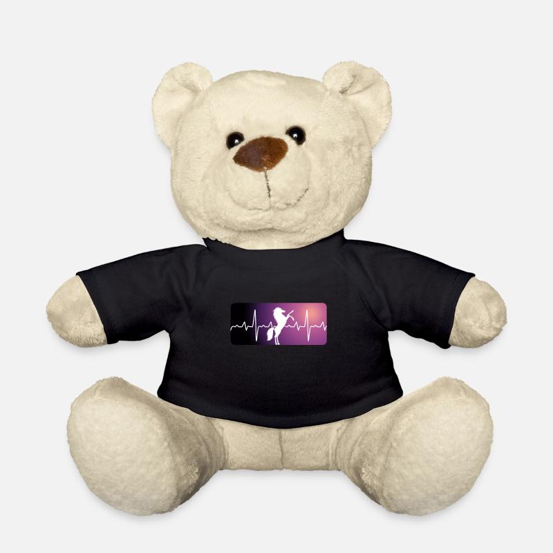 ECG coeur de cheval - Nounours - noir