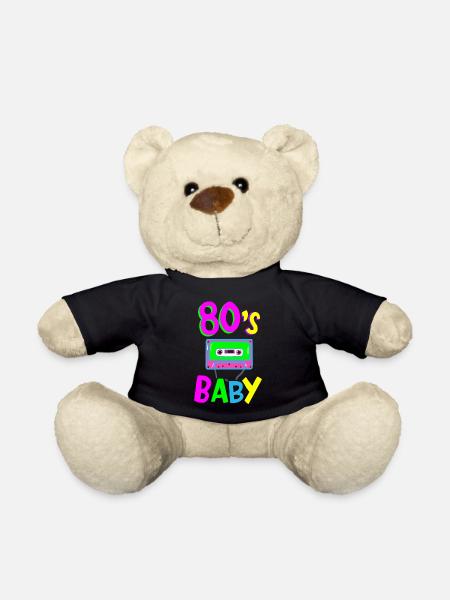 80er Jahre - Teddy - Schwarz