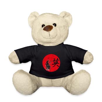 Courage art japonais - Nounours - noir - Devant
