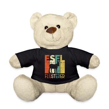 Retro Esel Flüsterer Besitzer - Teddy - Schwarz - Vorne