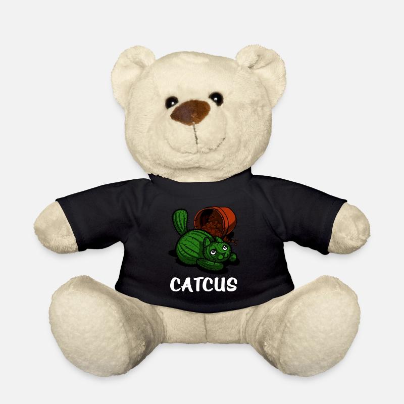 Catcus Cactus Cat - Teddy - Schwarz