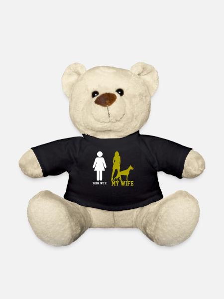 Doberman chien de sauvetage - Nounours - noir
