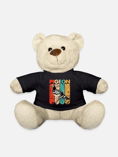 Taube - Teddy - Schwarz