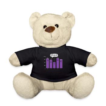 Datenanalyse Wissenschaft Geek Wir können Ihnen nicht vertrauen Nerd - Teddy - Schwarz - Vorne