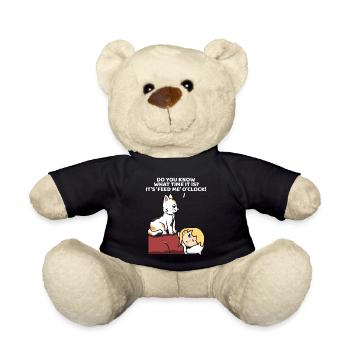 Funny Cat Kitty Kitten For Cat Lovers - Teddy Bear - black - Front