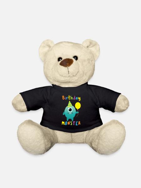 Monster Kinder Geburtstag - Teddy - Schwarz