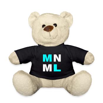 Minimal MNML - Teddy Bear - black - Front