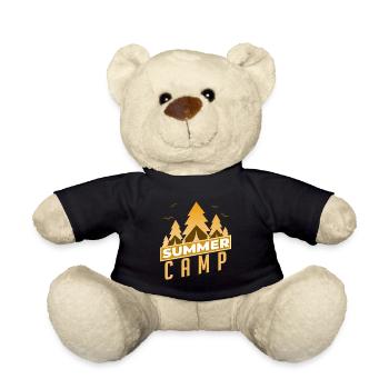 Summer Camp Sommer Camp Zelten Camping Lagerfeuer - Teddy - Schwarz - Vorne