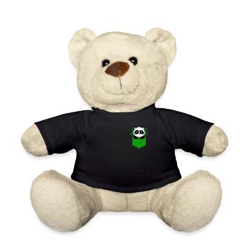 Panda - Teddy Bear - black - Front