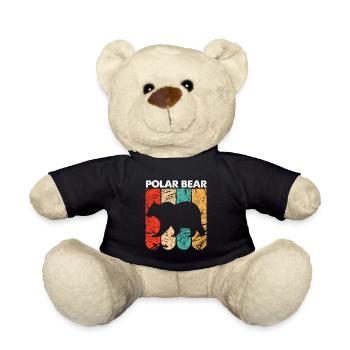 Polar bear - Teddy Bear - black - Front
