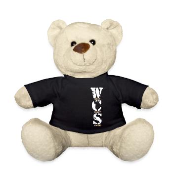 West Coast Swing Dance Gift T-Shirt - Teddy Bear - black - Front