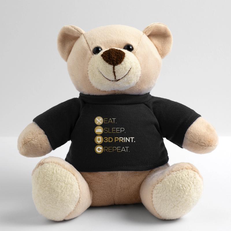 3D Drucker Eat Sleep Repeat Teddy