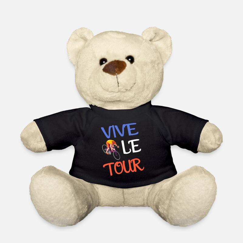 Vive Le Tour Cycling Race Lovers - Teddy Bear - black