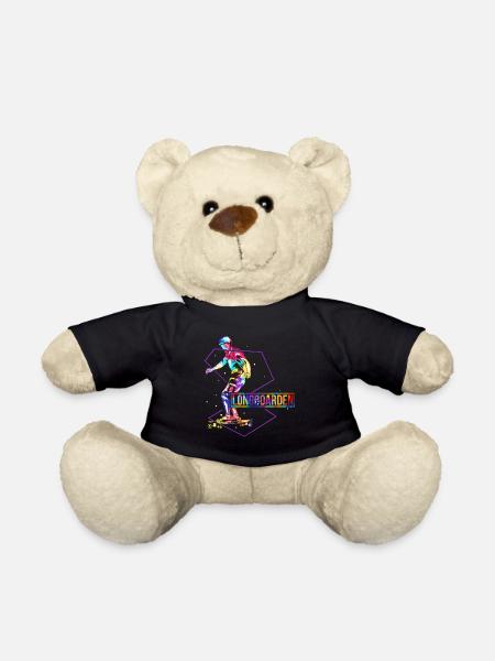 Longboarden Polygon - Teddy - Schwarz