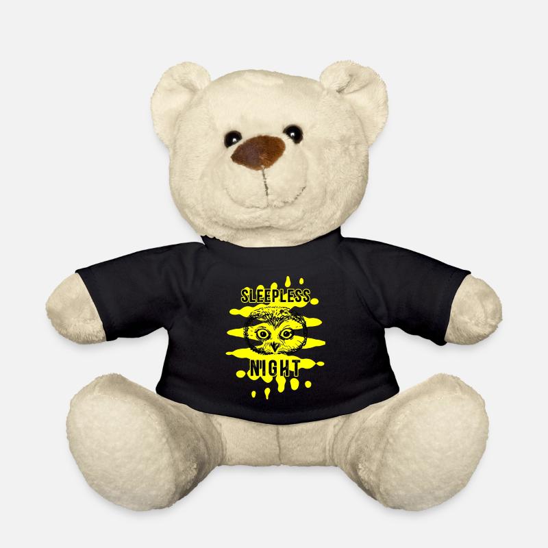 Animal Owl Sleepless Night - Teddy - Schwarz