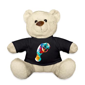 Sea cow polygon - Teddy Bear - black - Front