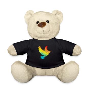 Colombe de la paix Arc-en-ciel - Nounours - noir - Devant