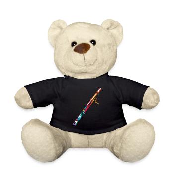 Bassoon gift - Teddy Bear - black - Front