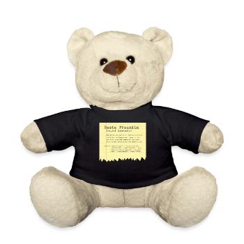 Beste Freundin Laura - Teddy - Schwarz - Vorne