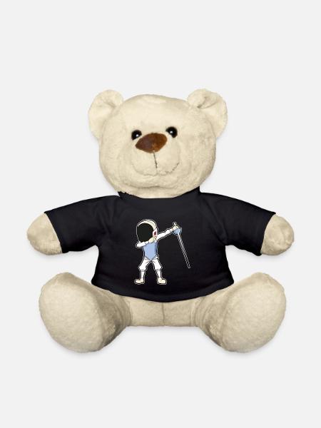 Drôle escrime dire escrime escrime art cadeau - Nounours - noir