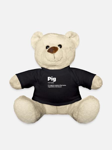 Cochon cochon cochon cochon - Nounours - noir
