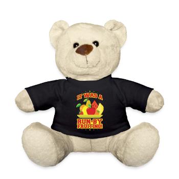 Run by fruiting - Teddy Bear - black - Front