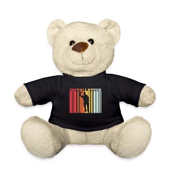 Installateur Retro - Nounours - noir - Devant