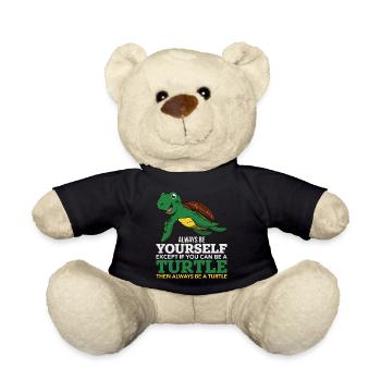 Lustige Schildkröte ist immer Sie selbst Kindergeschenk - Teddy - Schwarz - Vorne