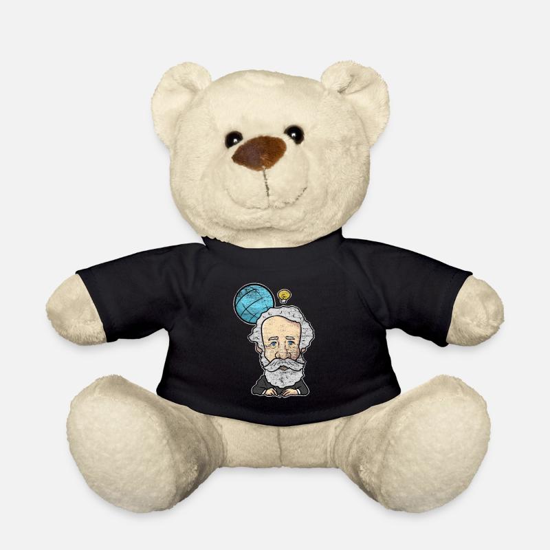 Jules Verne Schriftsteller Geschenk - Teddy - Schwarz