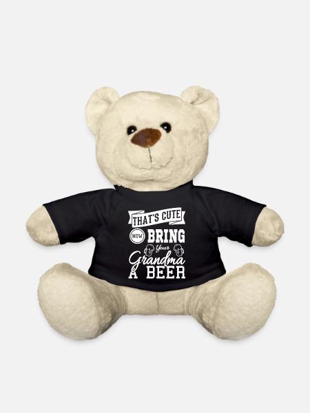 Oma - Teddy - Schwarz