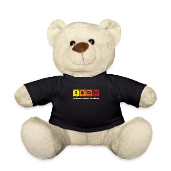 Chimie des sarcasmes Nerd Geek Sarcasm Gift - Nounours - noir - Devant