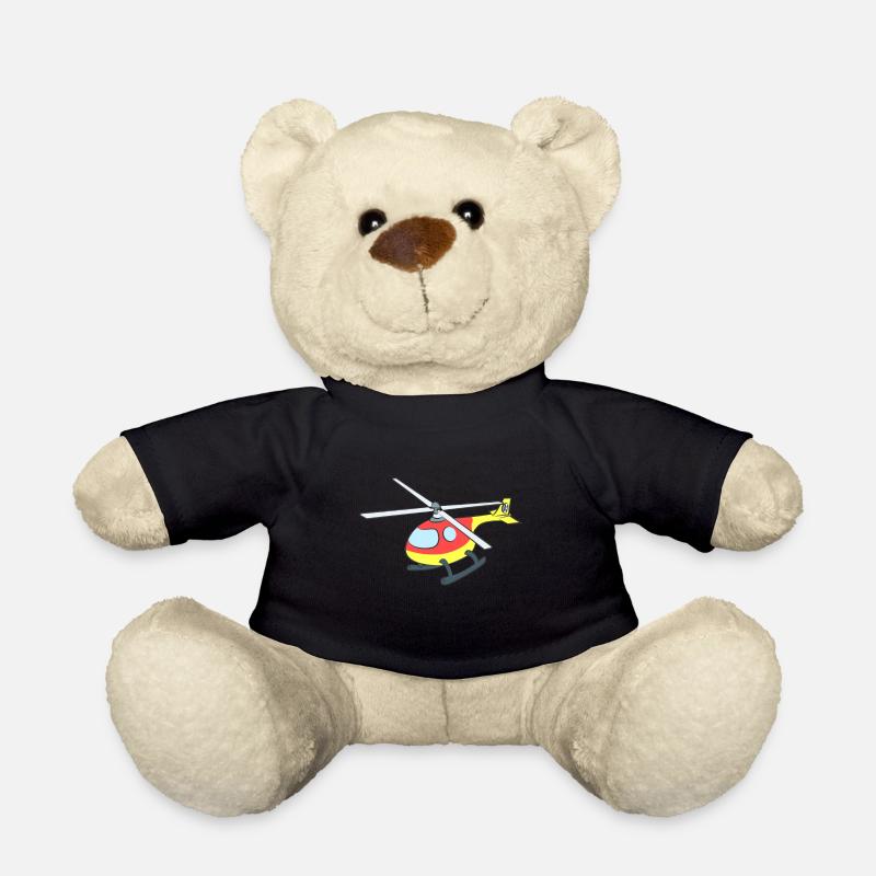 Hubschrauber - Teddy - Schwarz
