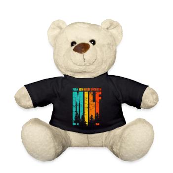 Holzfäller - Man ich liebe Fichten - Teddy - Schwarz - Vorne