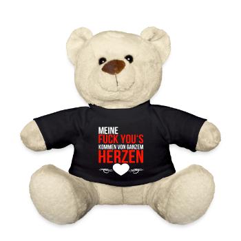 Fuck you - Teddy - Schwarz - Vorne