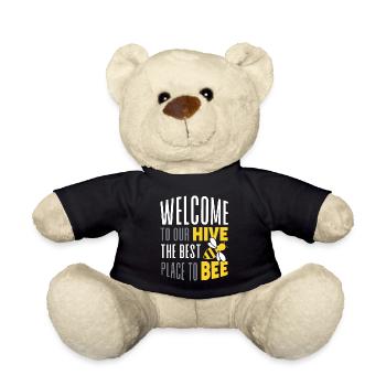 Welcome to our Hive Bee Gift - Teddy Bear - black - Front