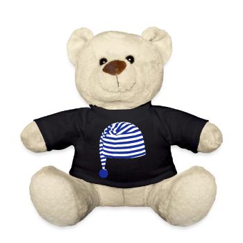 bonnet de nuit - Nounours - noir - Devant