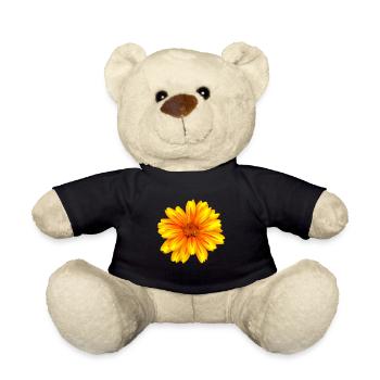 wundervolle gelb rote Blume, Blüte, Natur, Garten - Teddy - Schwarz - Vorne