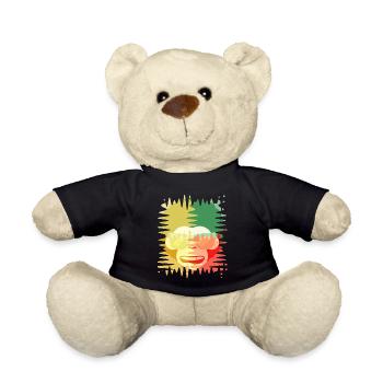 MONKEY VINTAGE AFRO SUNGLASSES REGGAE - Teddy - Schwarz - Vorne